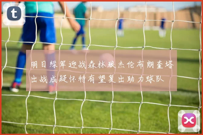 明日绿军迎战森林狼杰伦布朗奎塔出战成疑怀特有望复出助力球队
